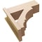 Ekena Millwork 7 1/2-in W x 20-in D x 20-in H Balboa Block Rough Cedar Woodgrain TimberThane Outlooker, Primed Tan OUTUR075X20X20BOA44RCPR - alternate 6